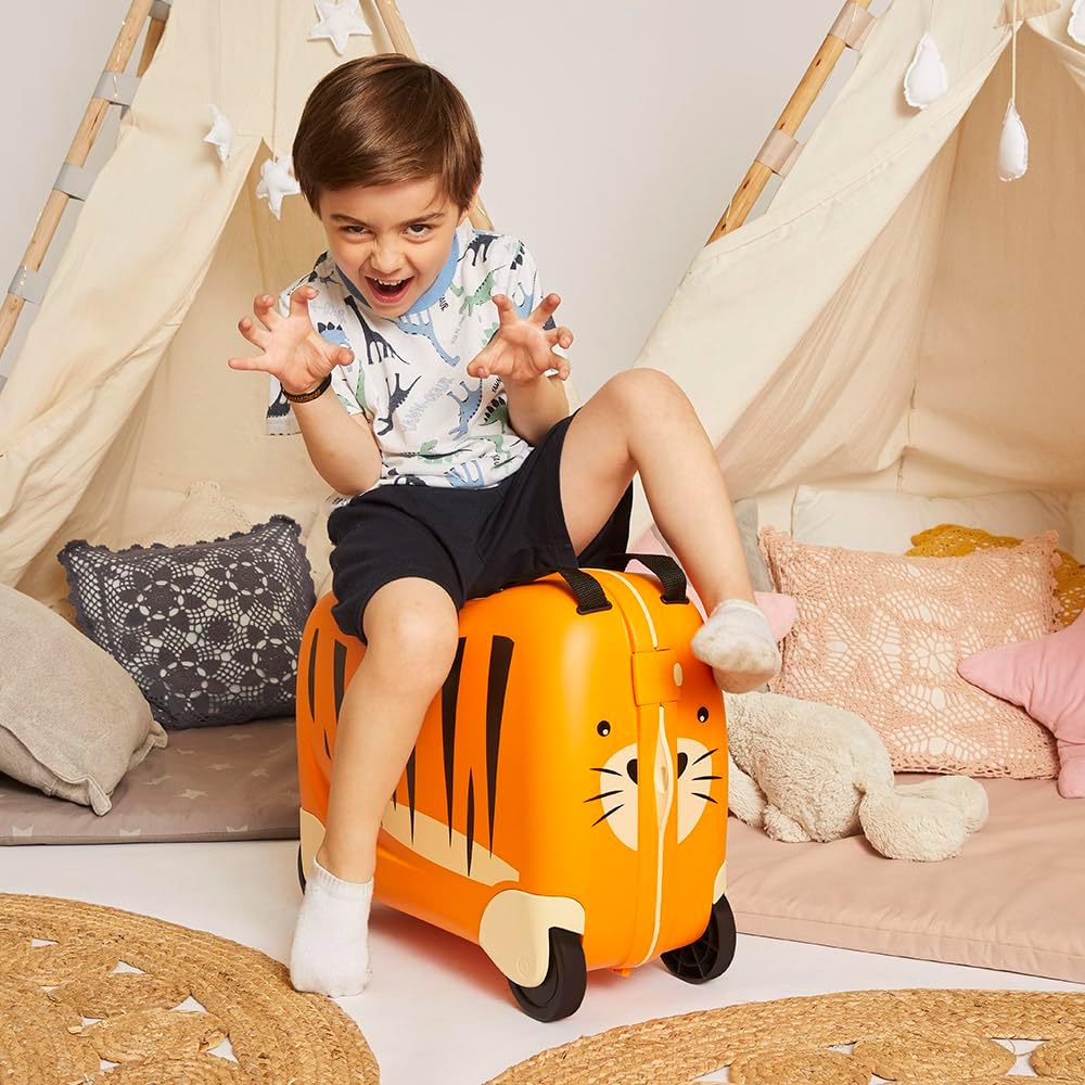 מזוודת רכיבה  לילדים Dream Rider Ride-On מבית Samsonite דגם Tiger - Image 3