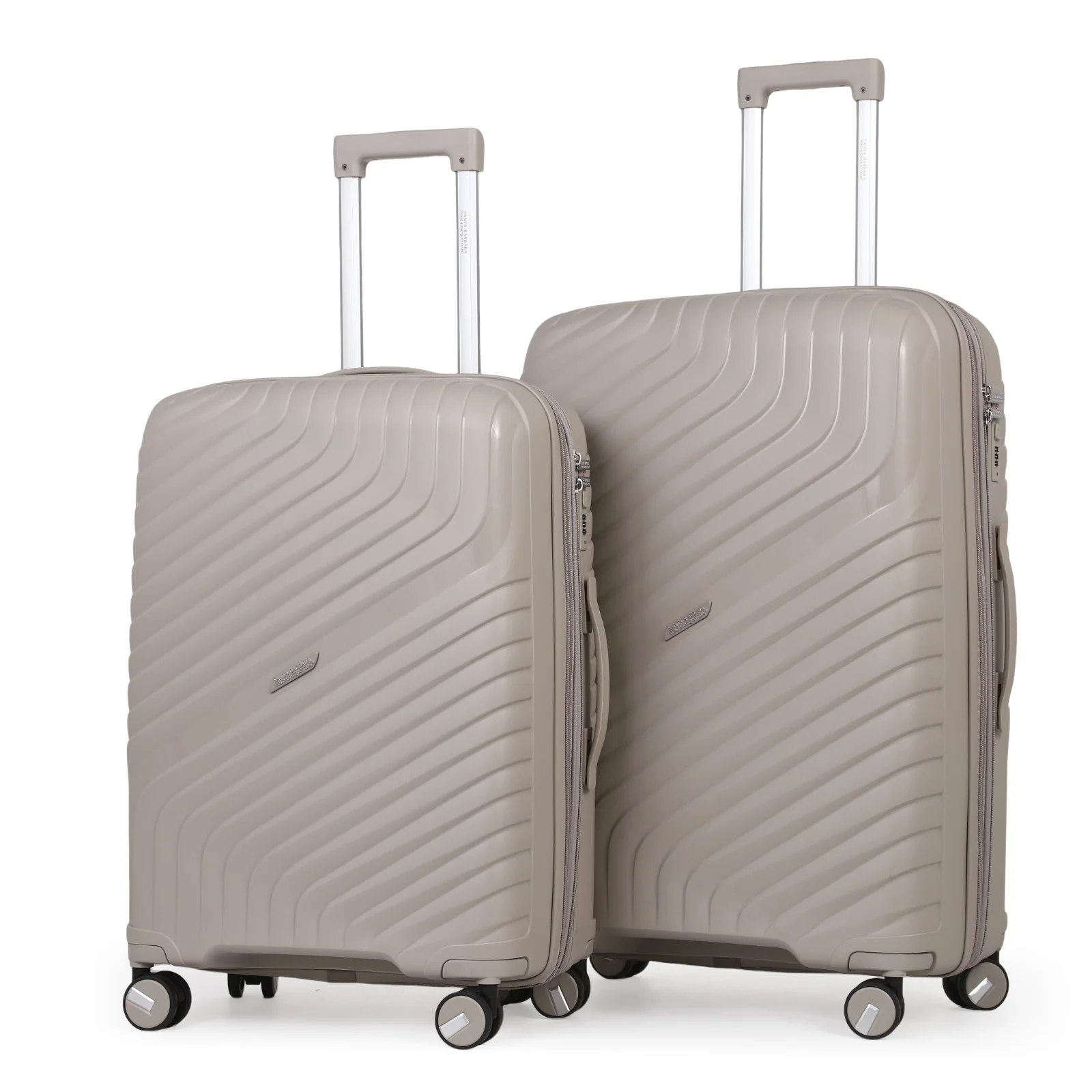 זוג מזוודות קשיחות בלתי שבירות PP דגם STAMFORD מבית המותג היוקרתי POLO CLUB - 28',24' - Image 12