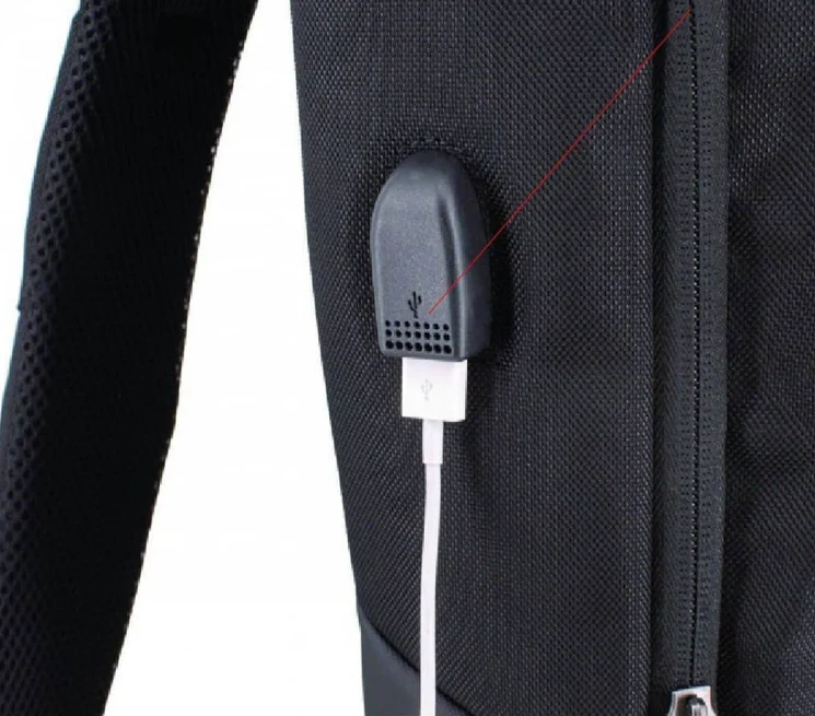 תיק גב עסקי פונקציונלי ללפטופ 15.6" הכולל שקע USB מבית SwissBrand דגם BRADFORD - Image 4