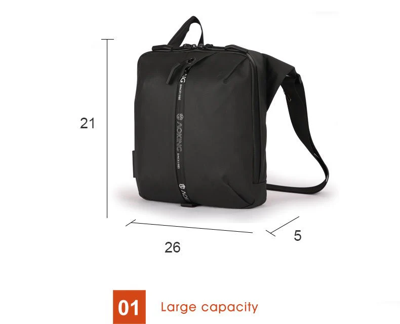 תיק קרוסבודי מוגן מים בסגנון אוכף אלכסון CROSSBODY מבית המותג AOKING - Image 9
